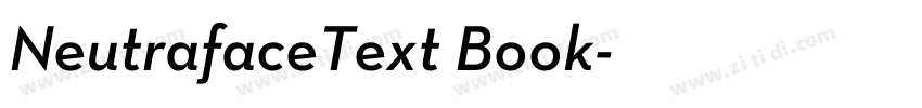 NeutrafaceText Book字体转换